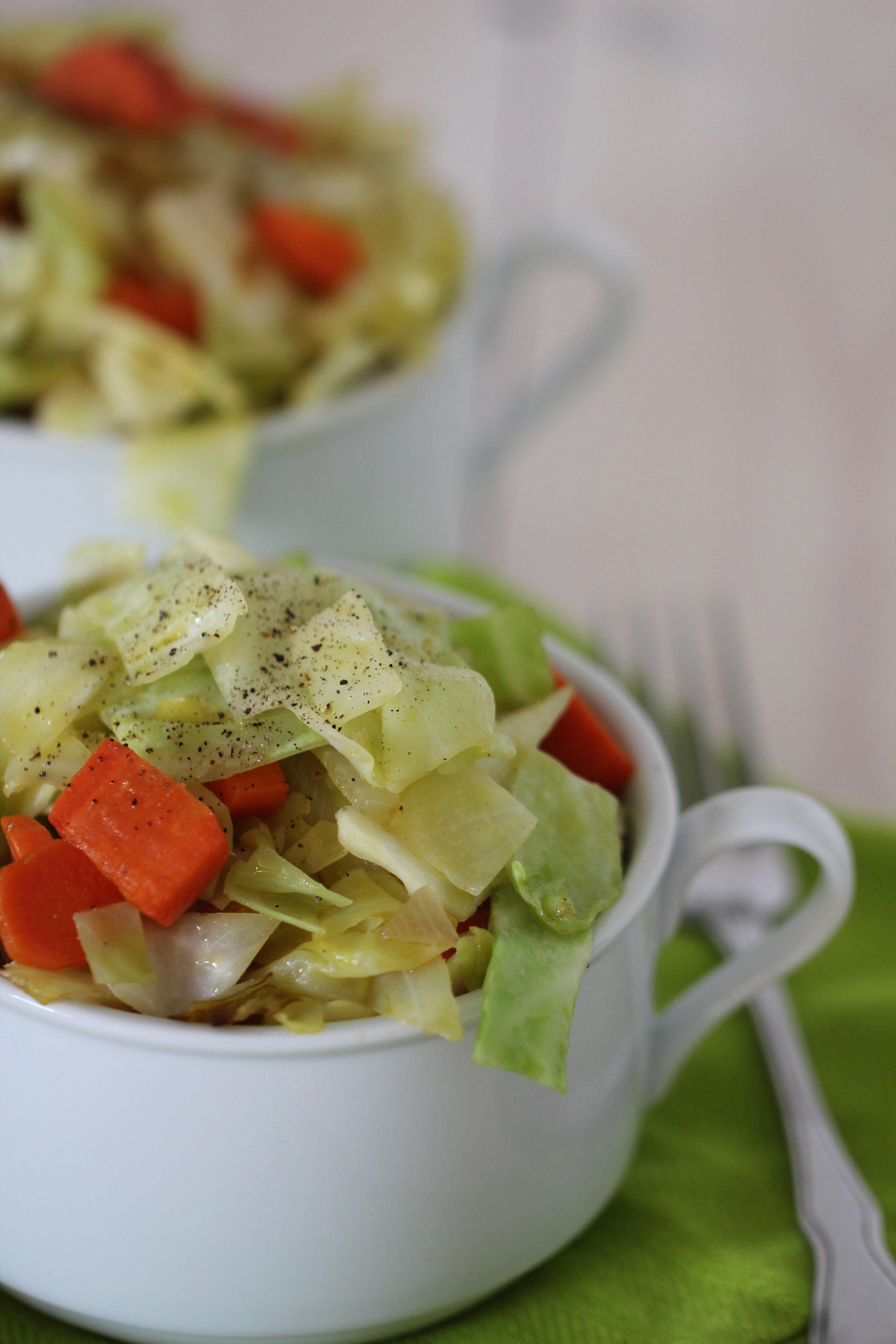 Cabbage Carrot Stir-Fry - Chips & Pepper