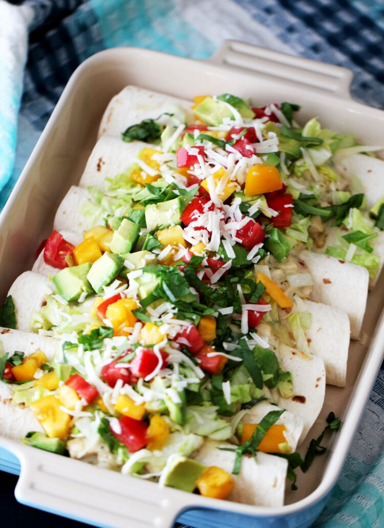 Chicken and Spinach Enchiladas